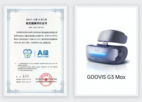 喜訊 goovis g3 max獲頒虛擬現(xiàn)實(shí)視覺(jué)健康評(píng)價(jià)a級(jí)證書(shū)